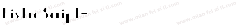 Bistro Script字体转换